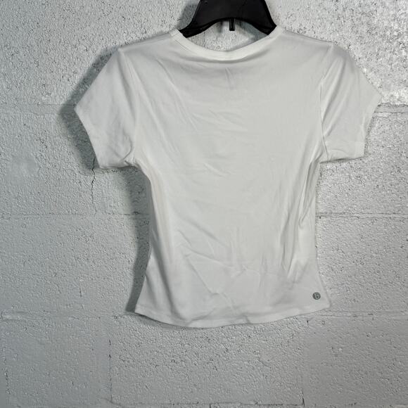 Cotton on Women's Active Rib Gym T-shirt - White  small - Picture 3 of 5
